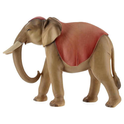 Elefante in piedi per presepe Original Cometa legno dipinto in Valgardena 12 cm 1