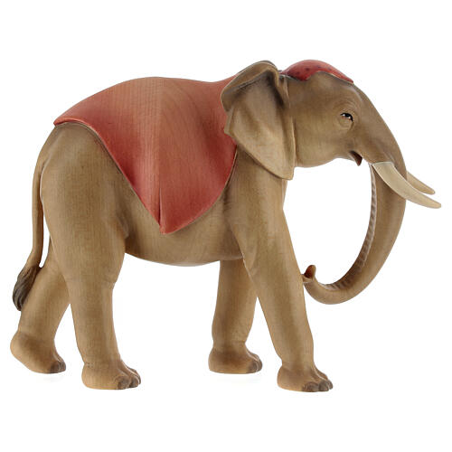 Elefante in piedi per presepe Original Cometa legno dipinto in Valgardena 12 cm 4