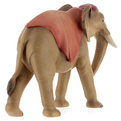 Elefante in piedi per presepe Original Cometa legno dipinto in Valgardena 12 cm 5