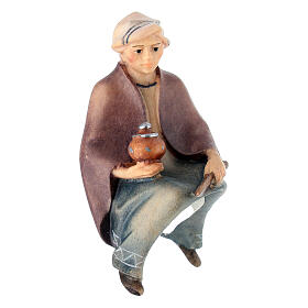 Elefantenreiter, Holz coloriert, für 10 cm Komet-Krippe, Grödner Kunsthandwerk