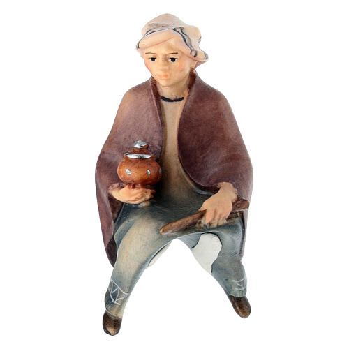 Elefantenreiter, Holz coloriert, für 10 cm Komet-Krippe, Grödner Kunsthandwerk 3