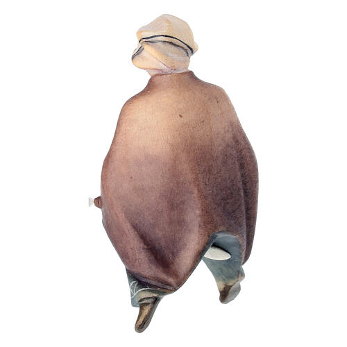 Sitting elephant driver for Original Cometa Nativity Scene of 10 cm, Val Gardena painted wood 4