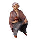 Sitting elephant driver for Original Cometa Nativity Scene of 10 cm, Val Gardena painted wood s2