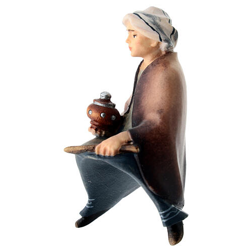 Elephant rider for Original Cometa Nativity scene in painted wood, Valgardena 12 cm 2