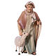 Shepherd with stick and sheep Original Cometa Nativity Scene in painted wood from Valgardena 12 cm s1