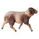 Mouton tacheté qui court crèche Original Comète bois peint Val Gardena 10 cm s2