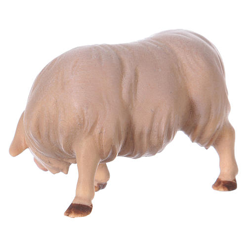 Mouton qui se gratte crèche Original Comète bois peint Val Gardena de 12 cm 2