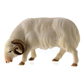 Carnero belén Original Cometa madera pintada en Val Gardena 10 cm de altura media