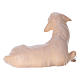 White Lamb Laying, 12 cm nativity Original Comet model, in painted Valgardena wood s4