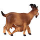 Cabra con cabrita belén Original Cometa madera pintada en Val Gardena 12 cm de altura media s2