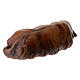 Pecora che dorme scura presepe Original Cometa legno dipinto in Val Gardena 10 cm s3