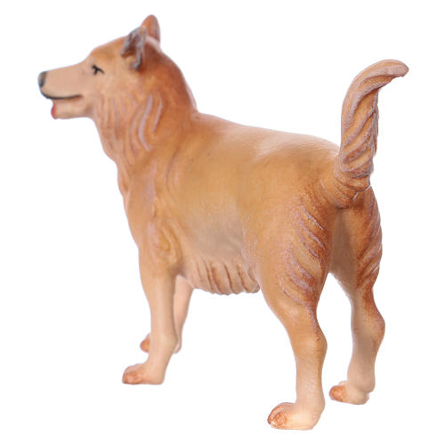 Perro de pastoreo para belén Original Cometa madera pintada en Val Gardena 10 cm de altura media 4