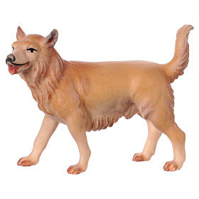 Pies pasterski do szopki Original Cometa drewno malowane Val Gardena 12 cm