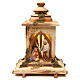 Cometa Holy Family lantern with light Original Cometa Nativity Scene in painted wood from Val Gardena 12 cm s1