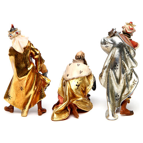 Drei Heilige Könige 10 cm Mod. Original Grödnertal Holz 5