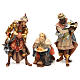 Three Wise Men Original Nativity Scene in painted wood from Val Gardena 12 cm s1