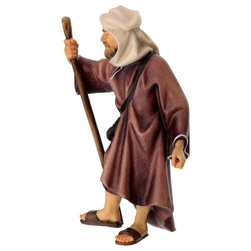 Gruppo dell'elefante con sella e bagagli per presepe Original legno dipinto in Valgardena 12 cm 5