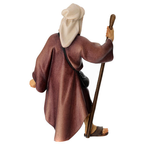 Gruppo dell'elefante con sella e bagagli per presepe Original legno dipinto in Valgardena 12 cm 11