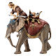 Groupe éléphant bardé avec bijoux crèche Original bois peint Val Gardena 10 cm s1