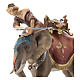 Gruppo dell'elefante con sella e gioielli presepe Original legno dipinto in Val Gardena 10 cm s2