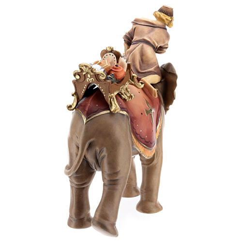 Elephant with saddle and jewels Original Nativity Scene in painted wood from Val Gardena 12 cm 7