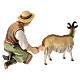 Farmer Milking a Goat, 12 cm Original Nativity model, in painted Valgardena wood s6