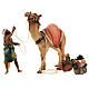 Cameleiro com camelo em pé presépio Val Gardena Original madeira pintada 10 cm s5