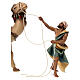Cameleiro com camelo em pé presépio Val Gardena Original madeira pintada 12 cm s3