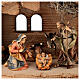 Holy Family with ox and donkey Original model painted wood from Val Gardena 10 cm - 5 pieces s2