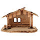 Sacra famiglia con bue e asino presepe Original legno dipinto in Val Gardena 12 cm 5 pz s8