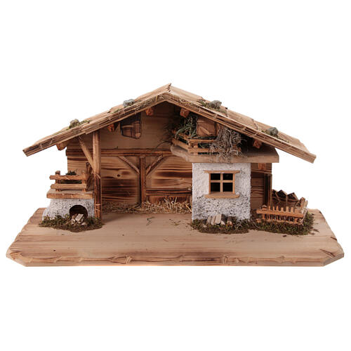 Nativity Scene with Three Wise Men, shepherds, ox and donkey Original Pastore model painted wood from Val Gardena 12 cm - 18 pieces 11