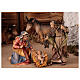 Nativity Scene with Three Wise Men, shepherds, ox and donkey Original Pastore model painted wood from Val Gardena 12 cm - 18 pieces s2