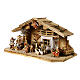 Nativity Scene with Three Wise Men, shepherds, ox and donkey Original Pastore model painted wood from Val Gardena 10 cm - 22 pieces s4