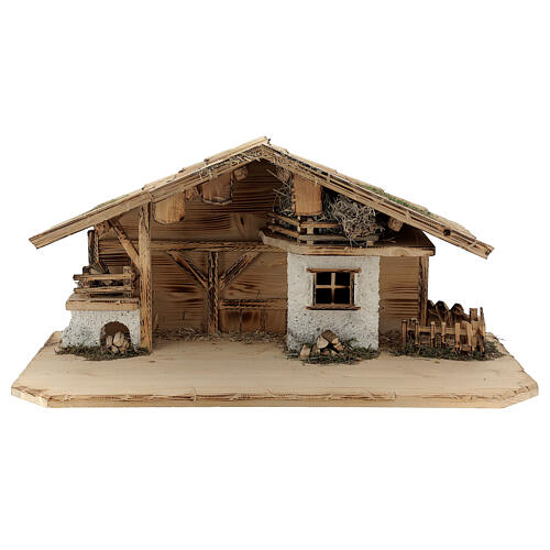 Nativity Scene with Three Wise Men, shepherds, ox and donkey Original Pastore model painted wood from Val Gardena 12 cm - 22 pieces 17