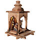 Wood Lantern with Holy Family Inside, 12 cm Original Nativity model, in painted Val Gardena wood s4