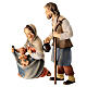 Heilige Familie mit Wiege 10cm Mod. Original Pastore Grödnertal Holz s3