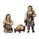 Holy Family with cradle Original Pastore Nativity Scene painted wood from Val Gardena 10 cm s1