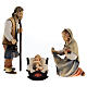 Holy Family with crib Original Pastore Nativity Scene painted wood from Val Gardena 10 cm s1