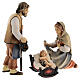 Holy Family with crib Original Pastore Nativity Scene painted wood from Val Gardena 10 cm s5