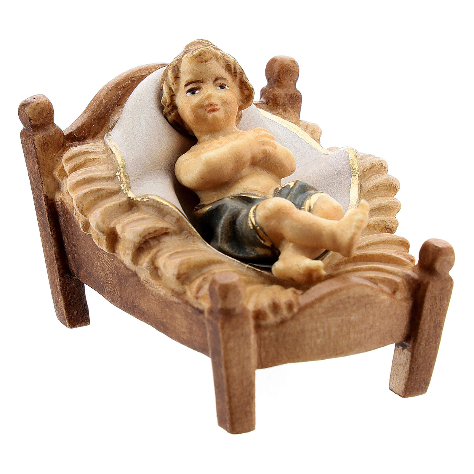 Baby Jesus In Crib 12 Cm Nativity Original Shepherd In Online