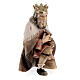 Tres reyes magos para belén Original Pastor madera pintada en Val Gardena 10 cm de altura media s9