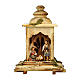 Wooden Lantern with Nativity Inside, 12 cm Nativity Original Shepherd model, in painted Valgardena wood s1