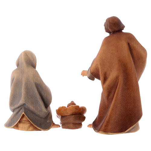 Nascita di Gesù per presepe Original Redentore legno dipinto in Valgardena 10 cm 5