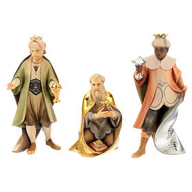 Wise Men with gifts Original Redentore Nativity Scene in painted wood from Val Gardena 12 cm