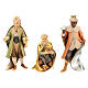 Three Kings with Gifts Set, 12 cm nativity Original Redeemer model, in painted Val Gardena wood s1