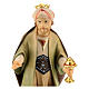 Three Kings with Gifts Set, 12 cm nativity Original Redeemer model, in painted Val Gardena wood s2