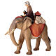 Elefante con joyas y hombre para belén Original Redentor madera Val Gardena 10 cm de altura media s3