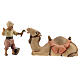 Young camel rider with lying camel Original Redentore Nativity Scene painted wood from Valgardena 10 cm s1