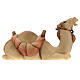 Giovane cammelliere cammello sdraiato presepe Original Redentore legno dipinto in Valgardena 12 cm s9