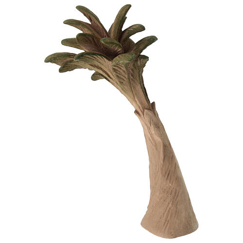 Stylised palm tree Original Redentore Nativity Scene in painted wood from Valgardena 12 cm 2